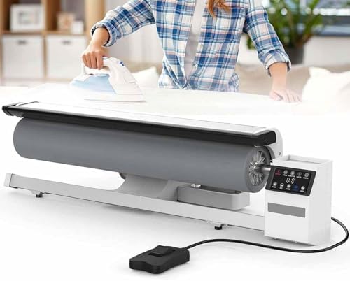 Decouvrez une repasseuse a rouleau a temperature ajustable