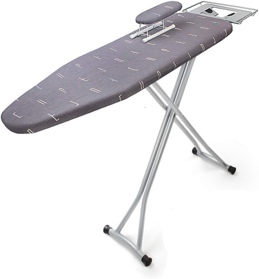 La table de repassage combine une surface laissant passer la vapeur avec une hauteur reglable
