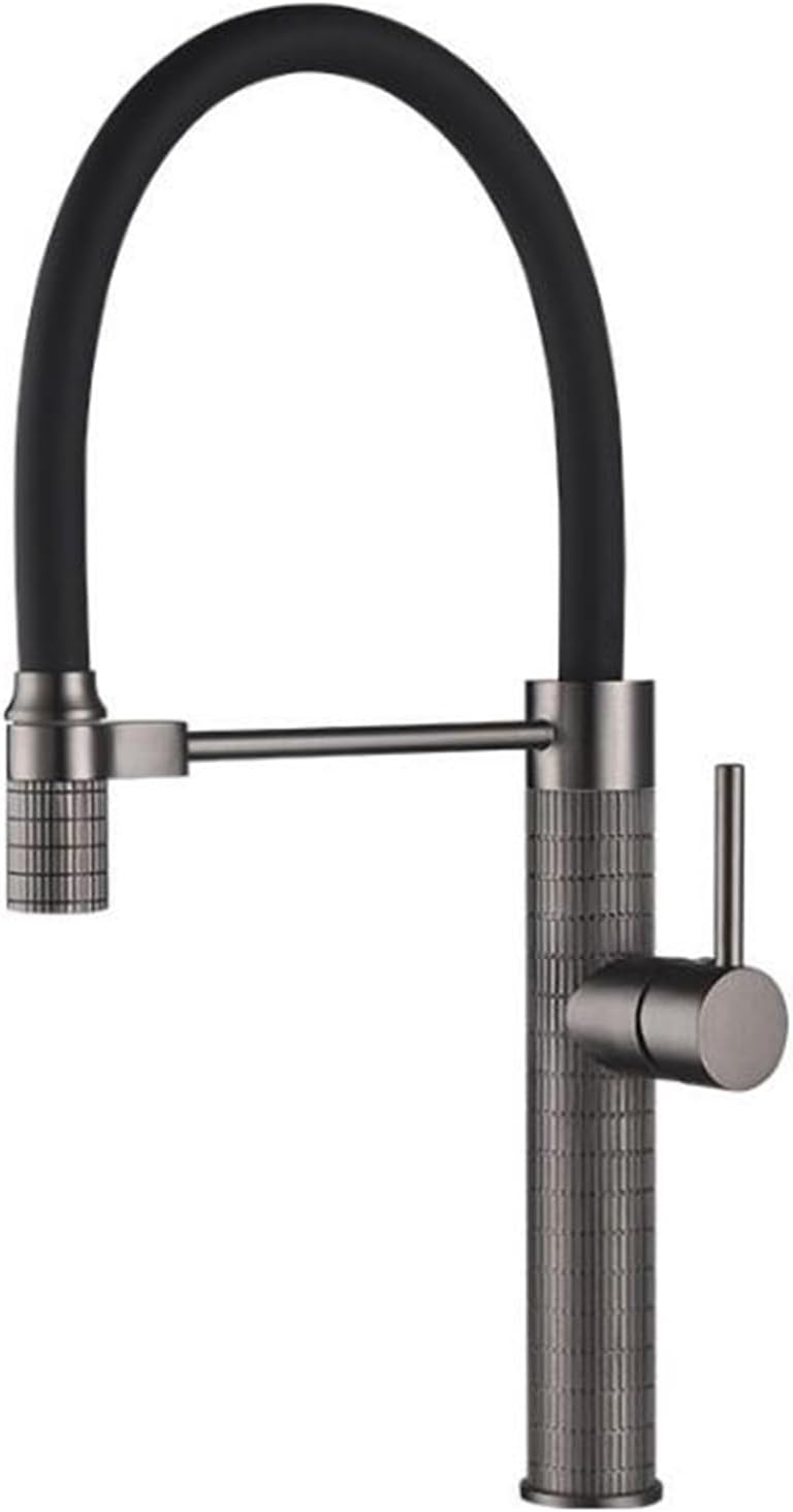 Cette robinetterie se presente en coloris gris