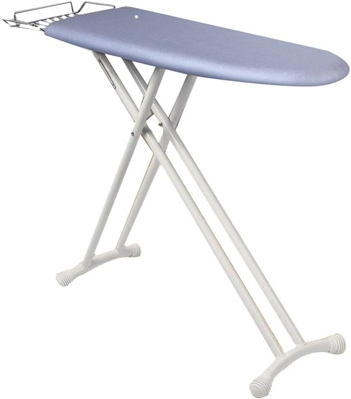 Cette table de repassage a surface permeable a la vapeur dispose aussi d'une hauteur reglable