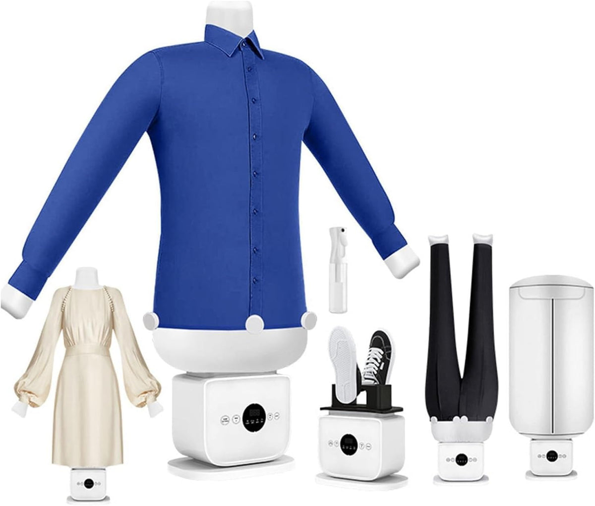 Le mannequin de repassage integre une partie textile en coton