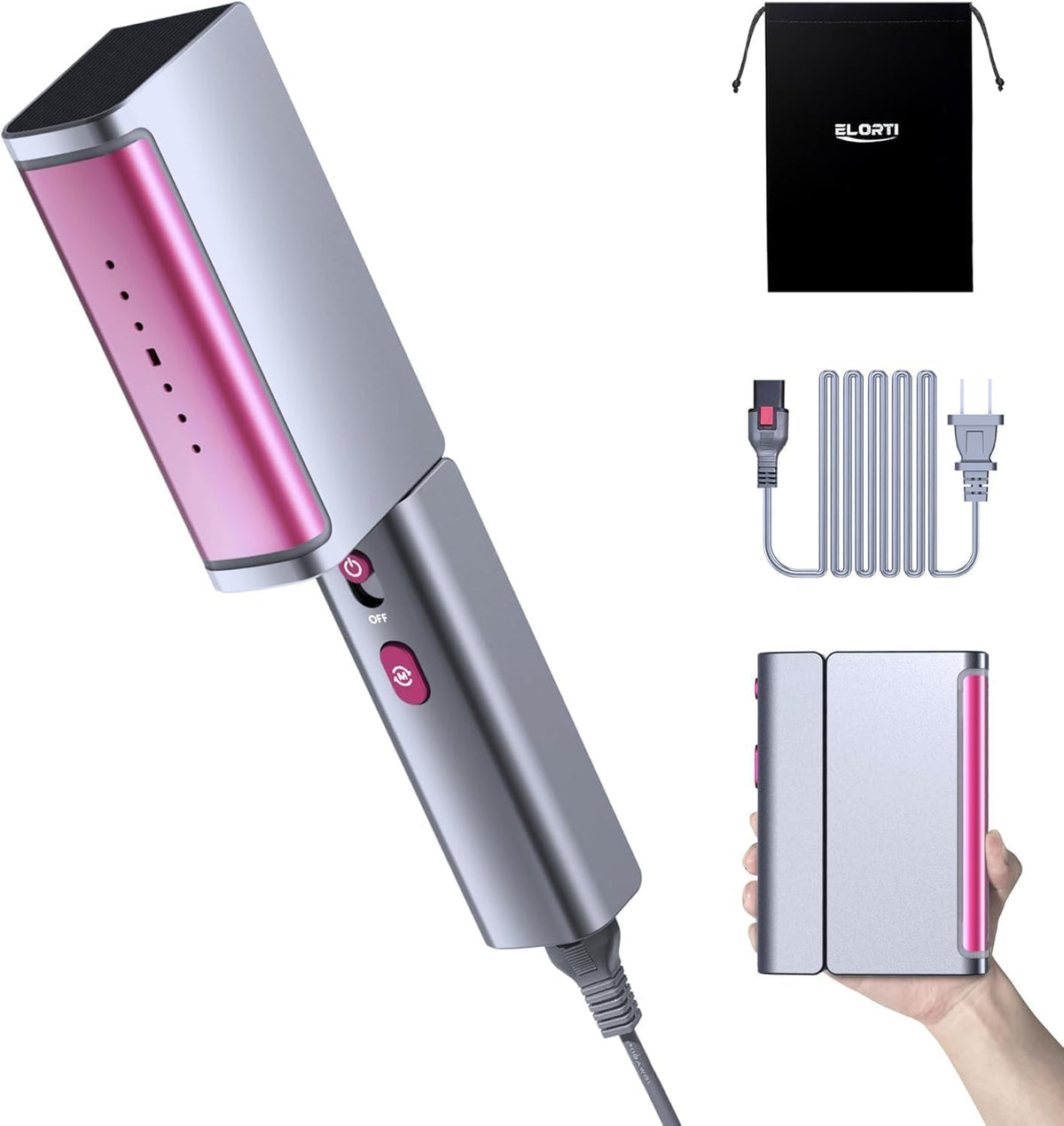 Un defroisseur portatif combine un format compact avec une emission de vapeur continue