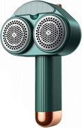 Le rasoir a peluches associe une finition en acier inoxydable et une alimentation rechargeable