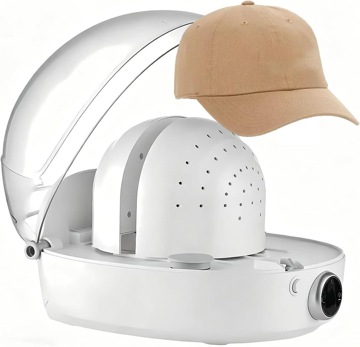 L'appareil de soin des chapeaux avec controle de surchauffe dispose aussi d'un reglage de temperature